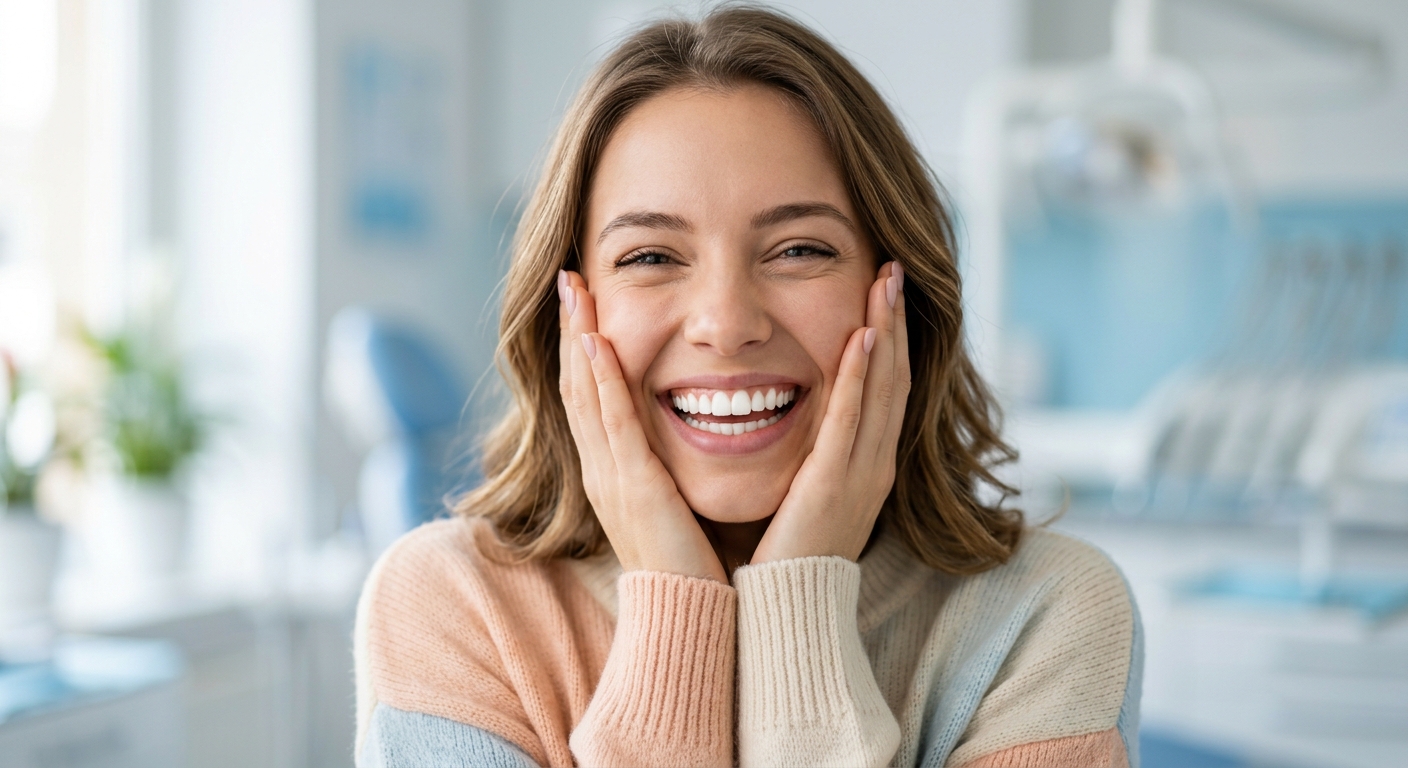 Happy patient smiling